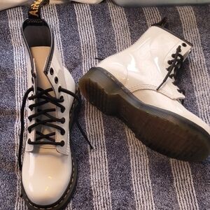 NWOT White Combat Style Doc Martens